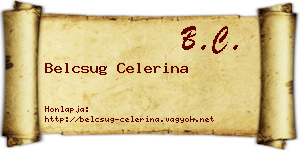 Belcsug Celerina névjegykártya